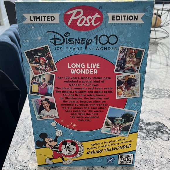 Limited Edition Post Disney 100 Years Of Wonder Mickey Mouse Club Cake Cereal - Picture 4 of 5
